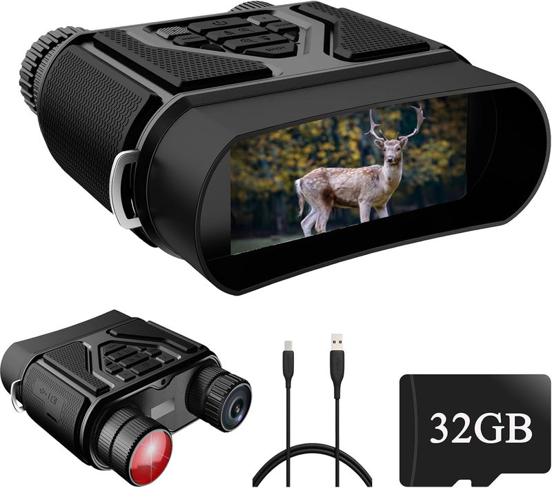 Jadfezy Night Vision Goggles Night Vision Binoculars for Total Darkness,Best Gifts for Men Him Dad Husband Boyfriend, Gear for Hunting and Camping - Image 1